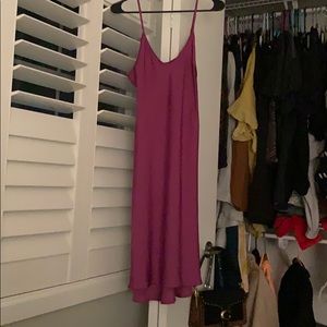 Purple silk slip